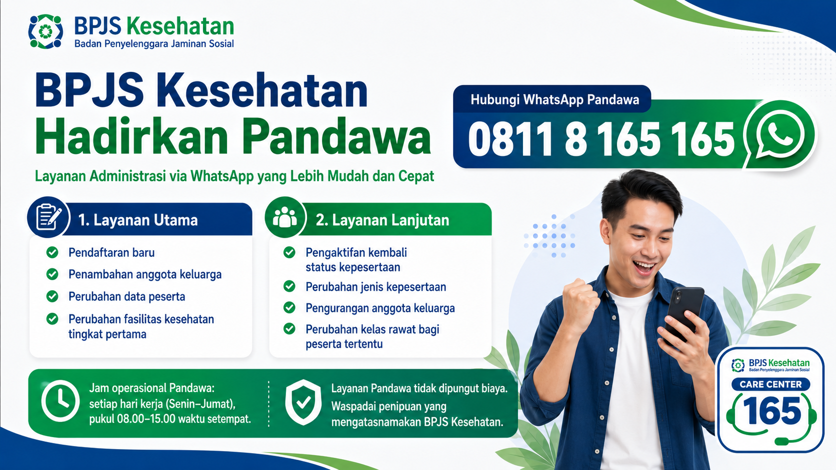 BPJS Kesehatan Hadirkan PANDAWA Layanan Administrasi JKN Melalui WhatsApp